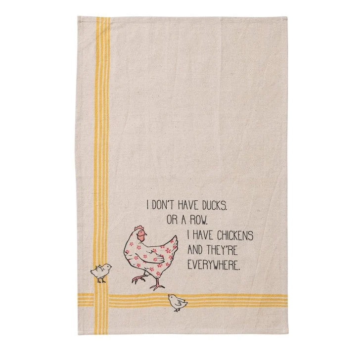 Funny Chicken Tea Towels. Cotton & Linen - Image 7