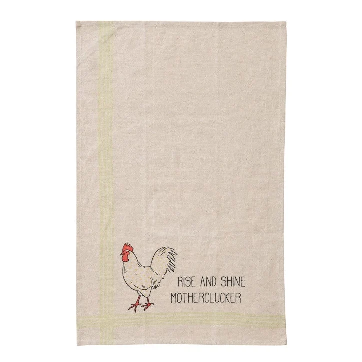 Funny Chicken Tea Towels. Cotton & Linen - Image 6