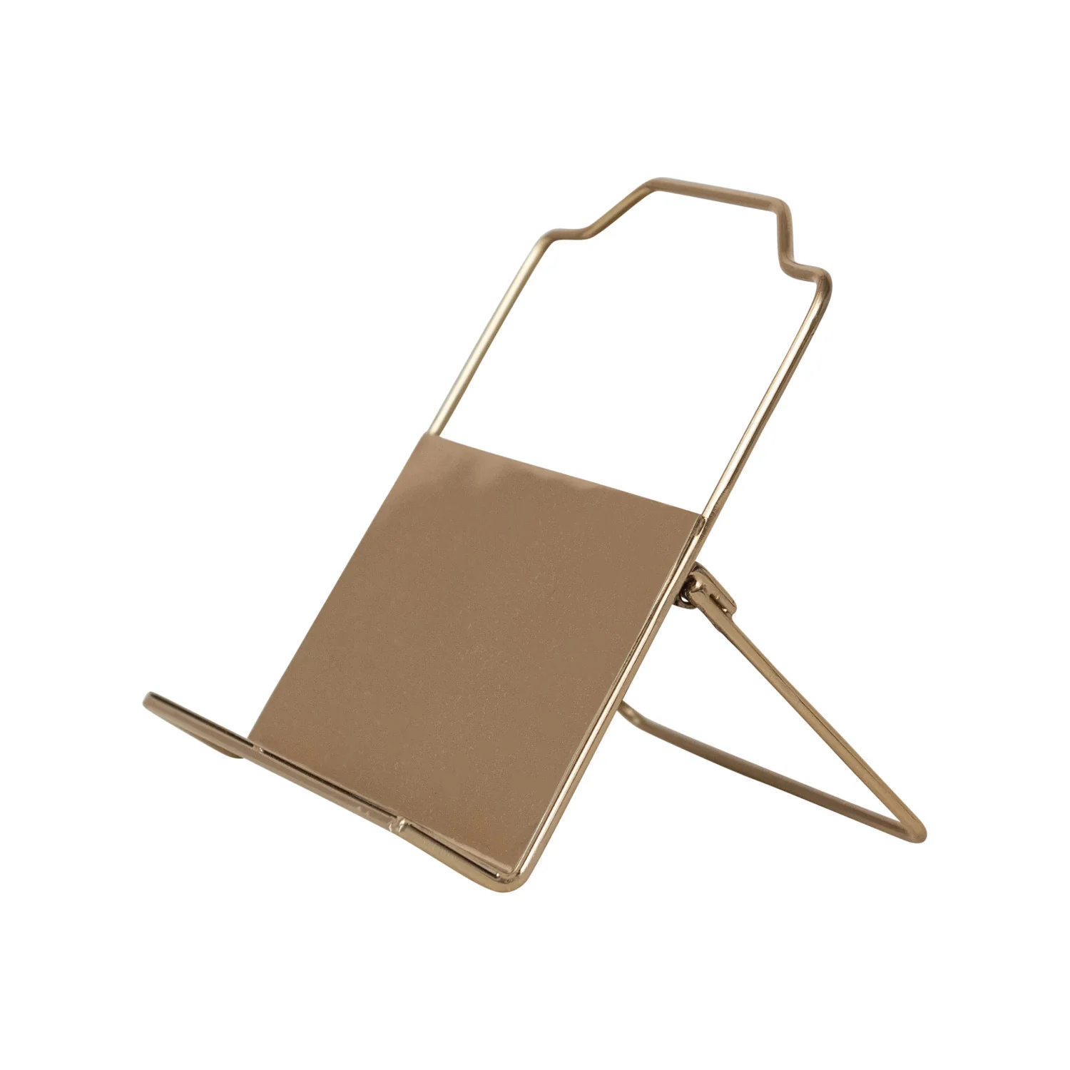 Gold Finish Metal Standing/Foldable Book Holder