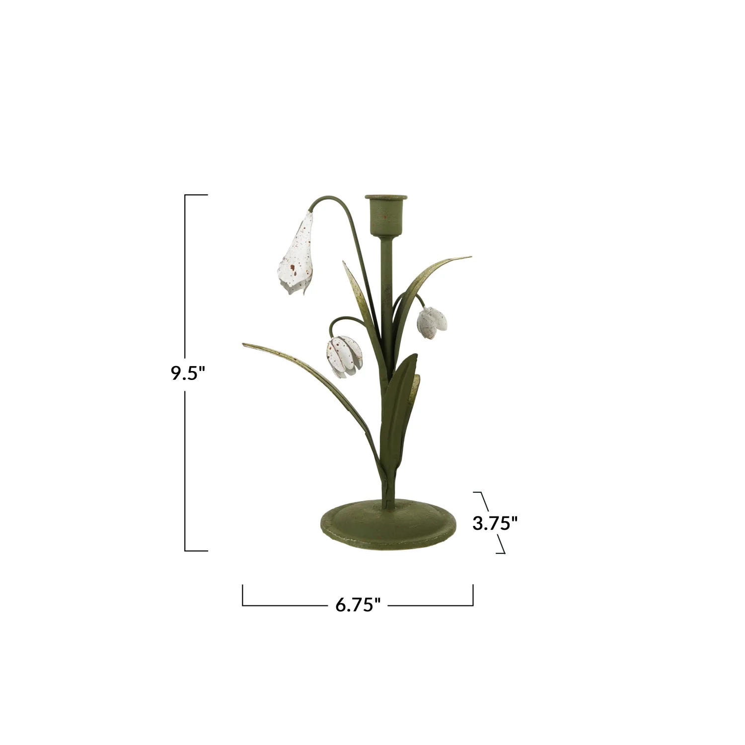 Lily of the Valley Taper Candle Holder - Image 4