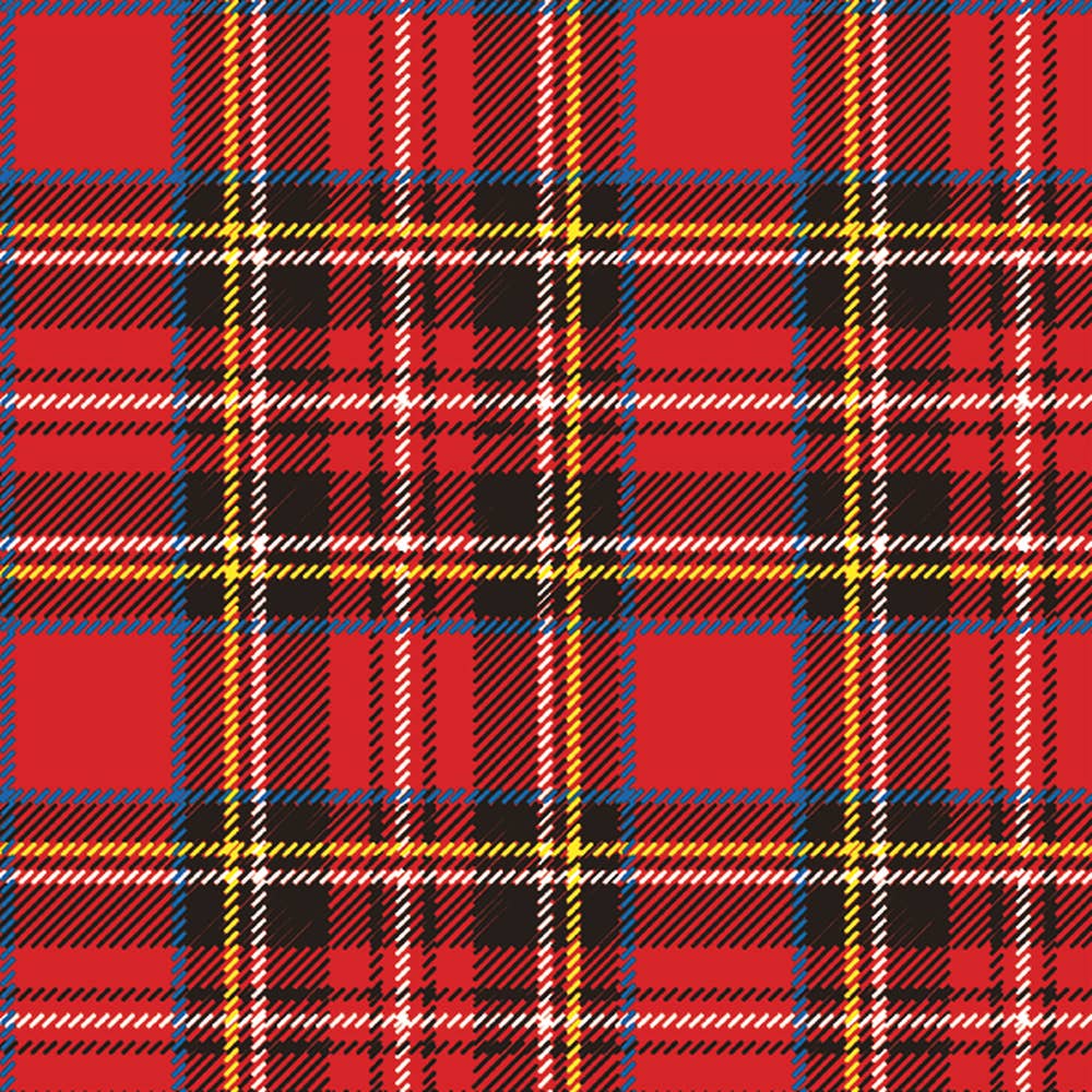 Red Tartan Cocktail Napkins
