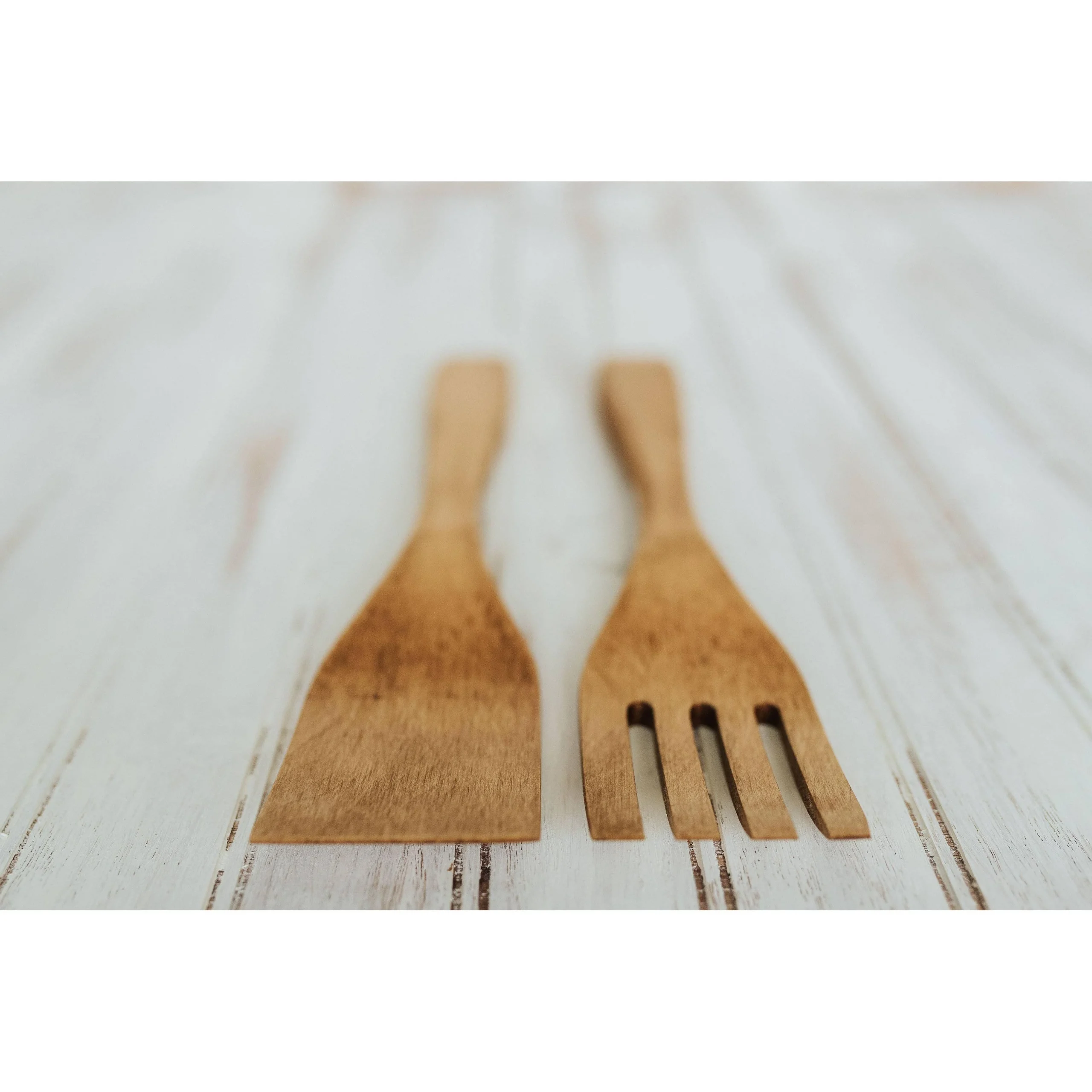 Beech - Light Walnut Finish - 12 Servers - Bee's Oil Finish - Image 2