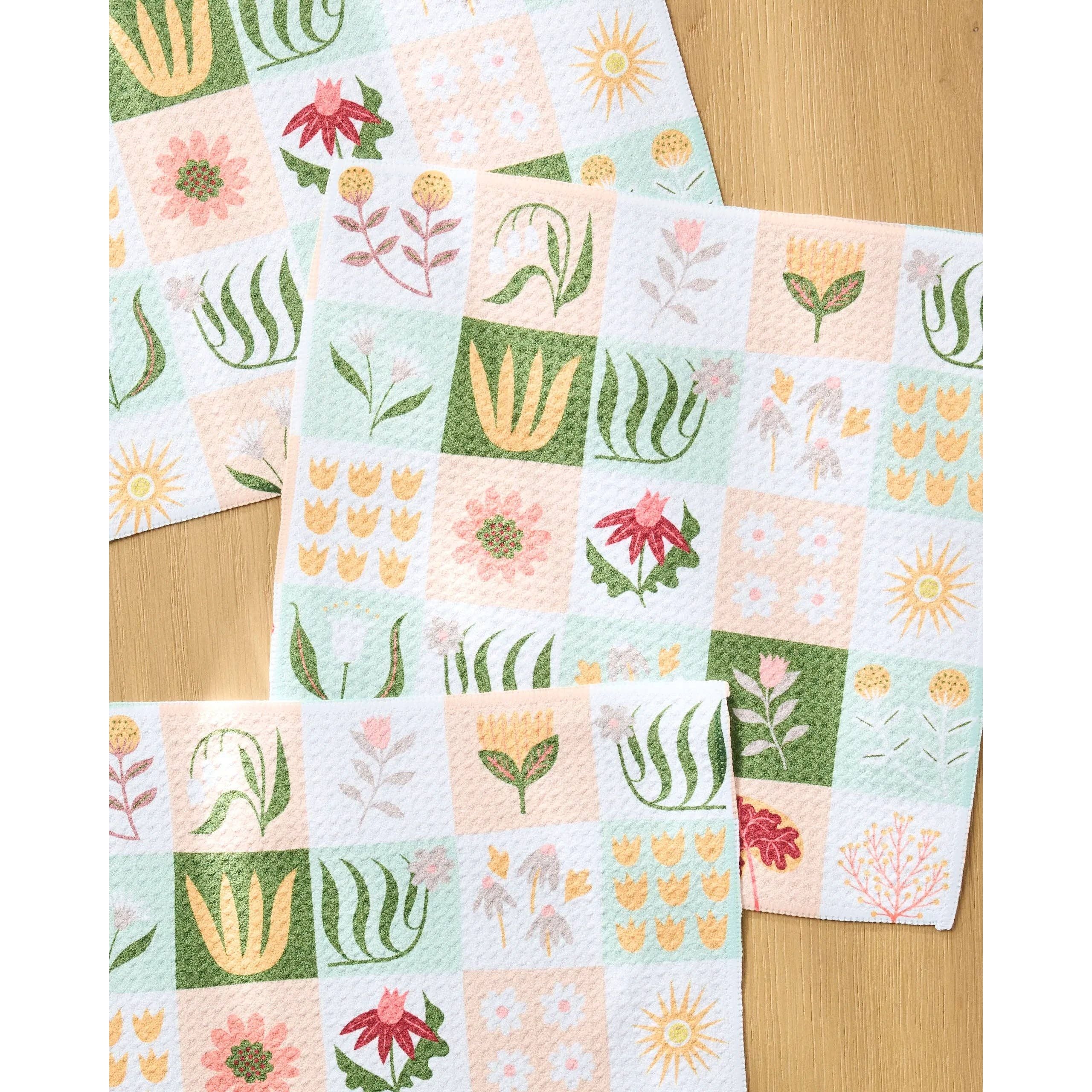 Patchwork Garden Dishcloth Set - Image 2