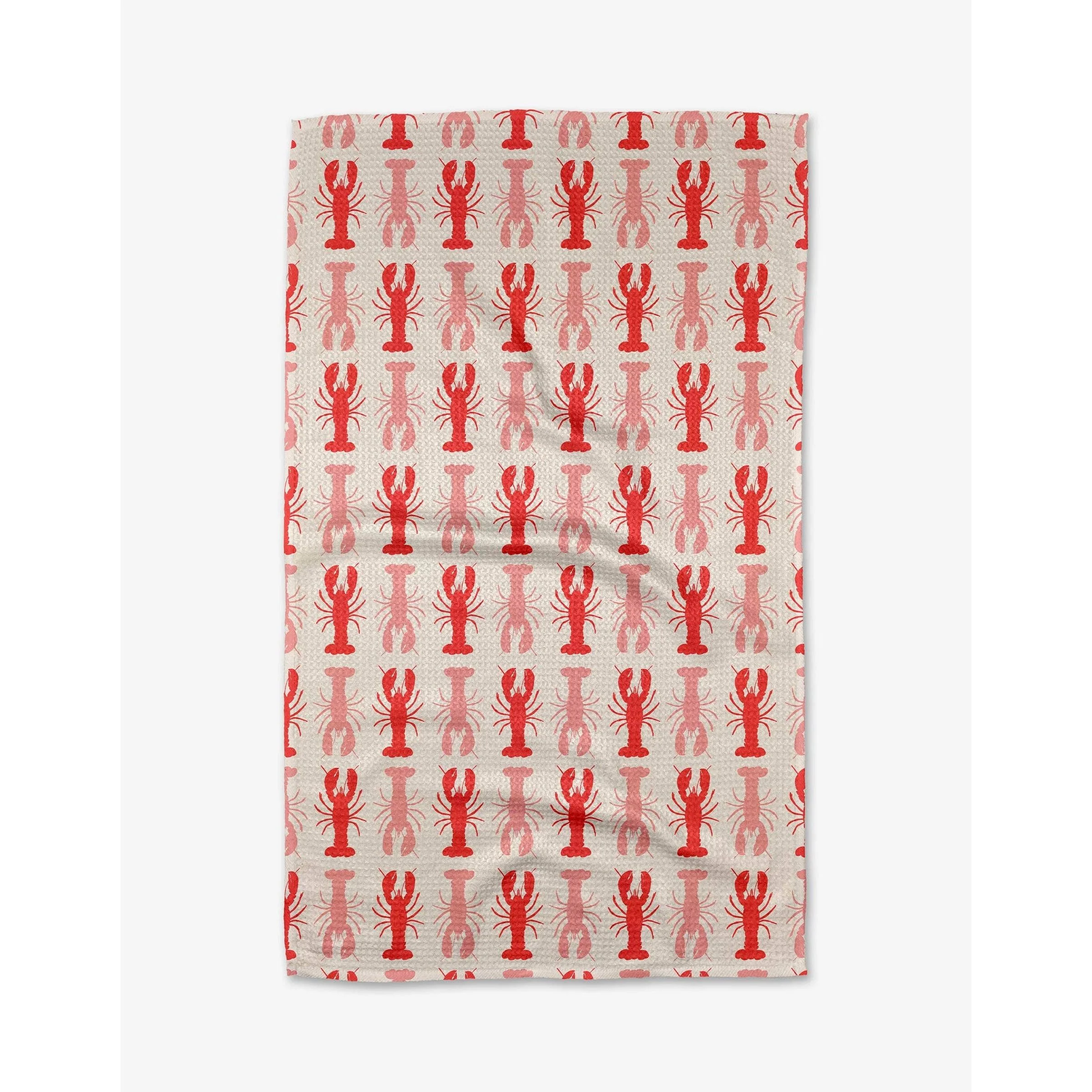 Lobster Stripe Geometry Geometry Tea Towel