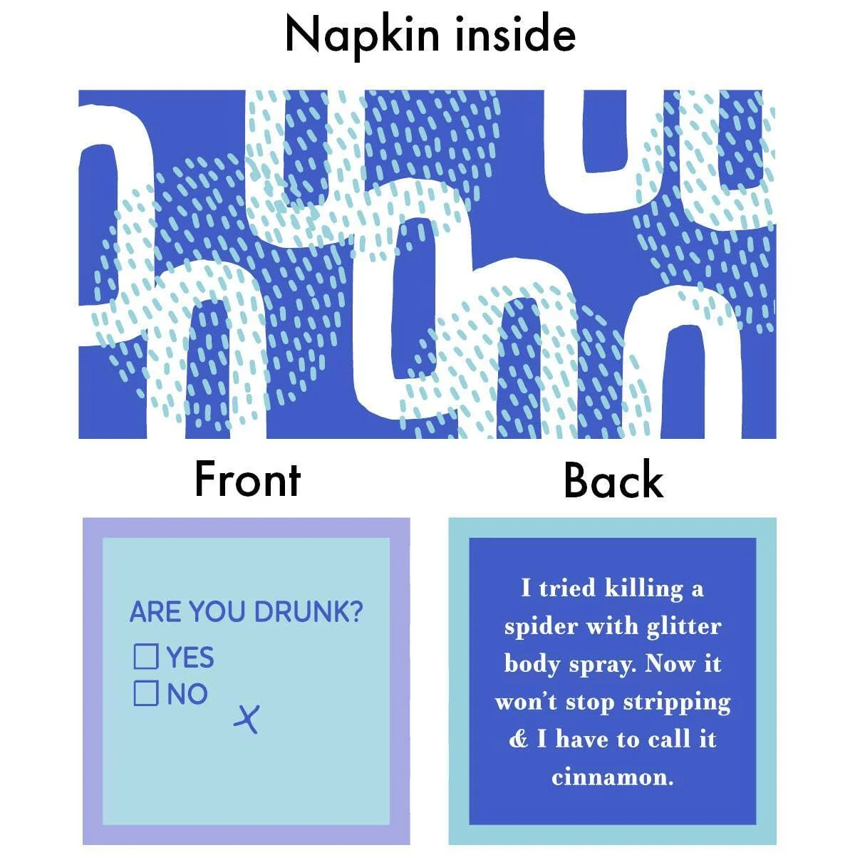 True Friend | Funny Party Gift | Cocktail Napkin - Image 3