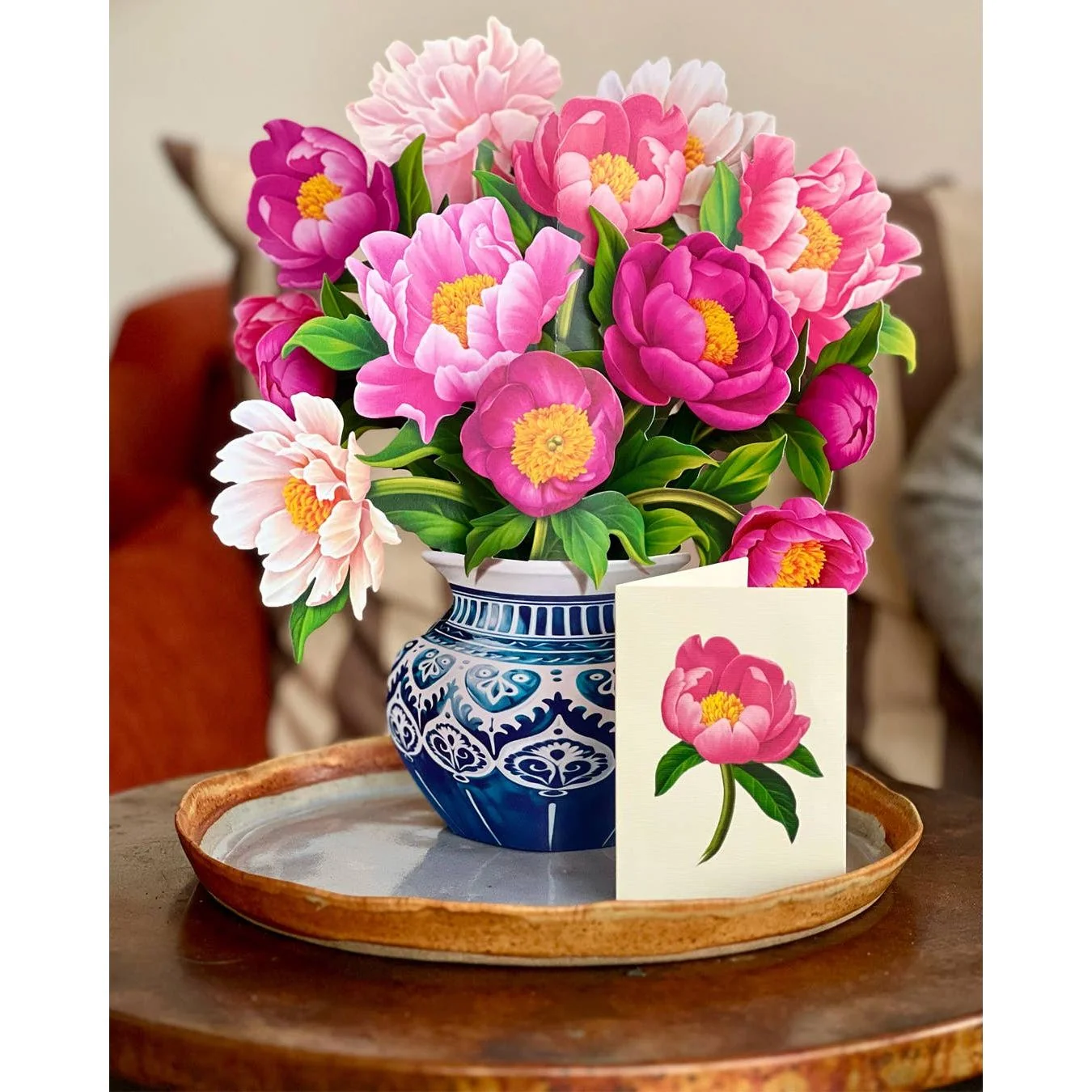 Peony Paradise Pop-up Greeting Cards - Image 4