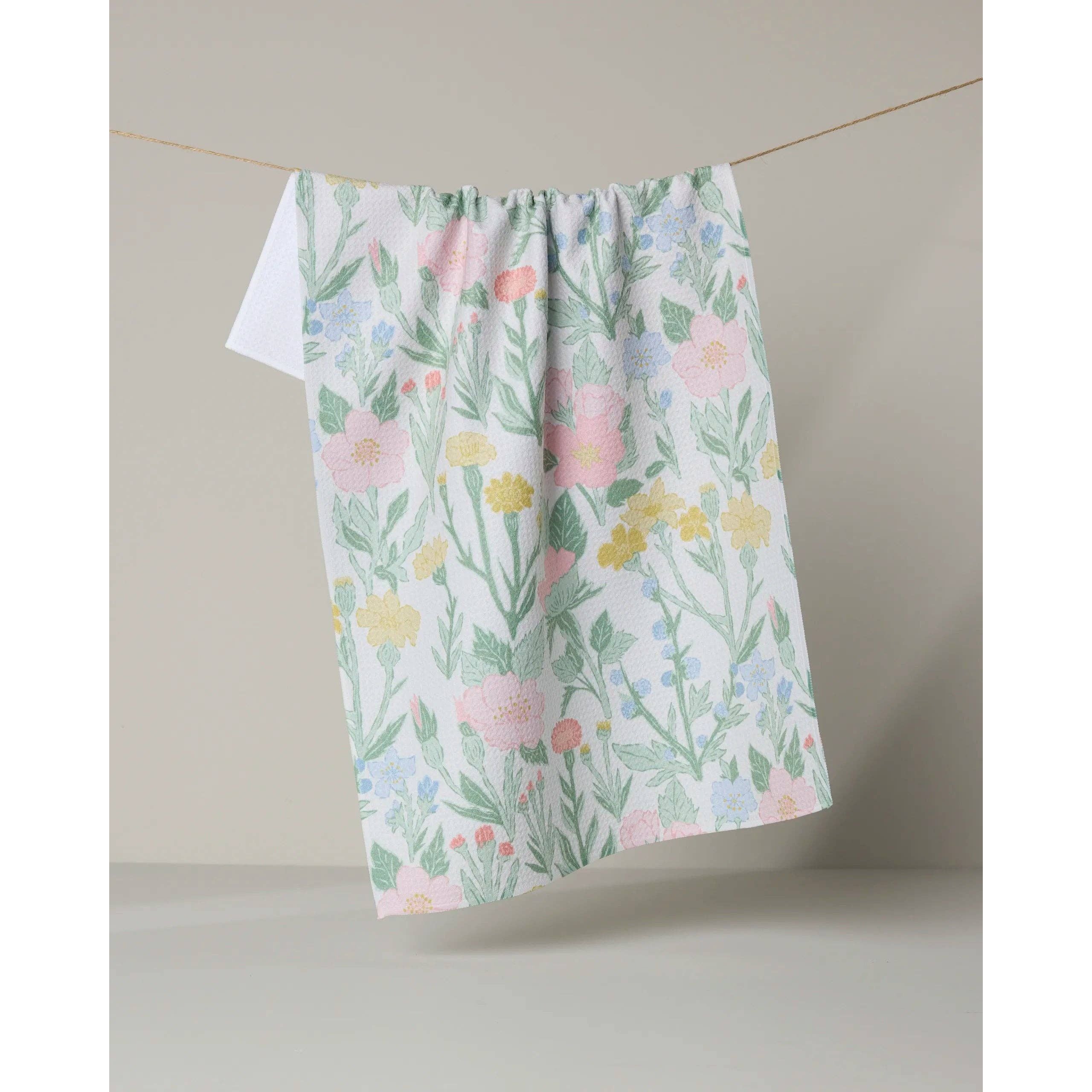 Wildflowers in Bloom Tea Towel