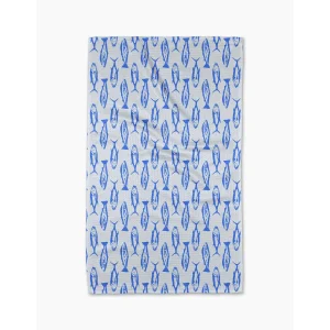 Coastal Catch Geometry Kitchen Tea Towel