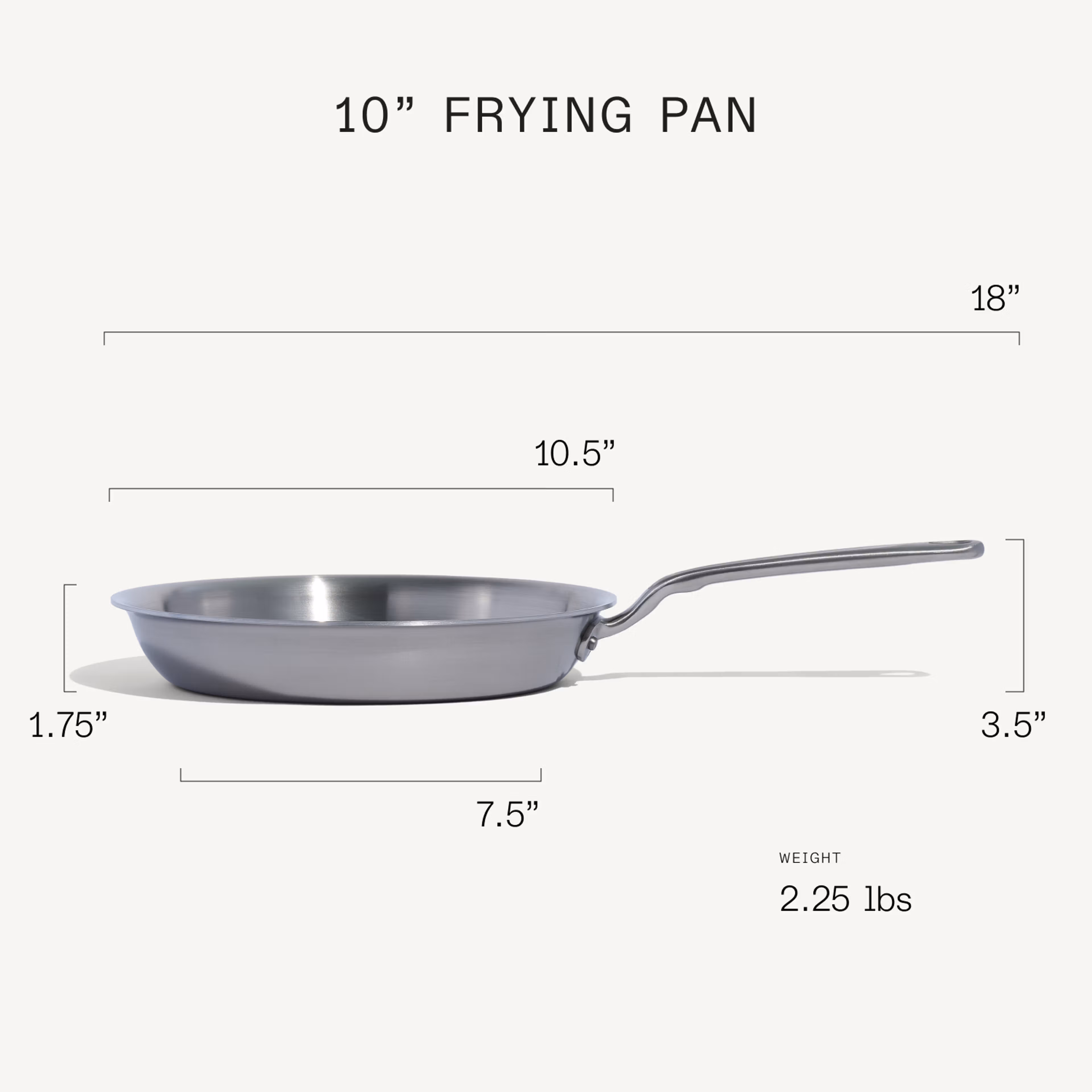 Made In Stainless Clad Frying Pan 10 - Image 7