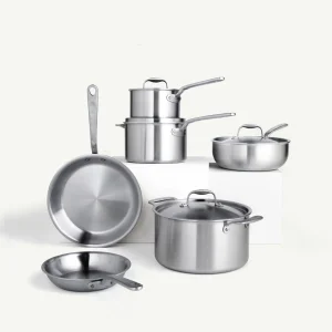 Made In 10-Piece Stainless Clad Cookware Set