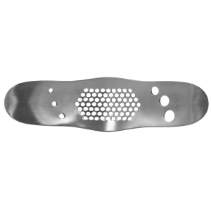 Garlic Rocker Crusher w/Herb Striper Stainless Steel