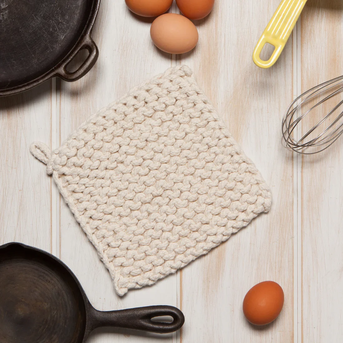 Natural Knit Potholder - Image 2