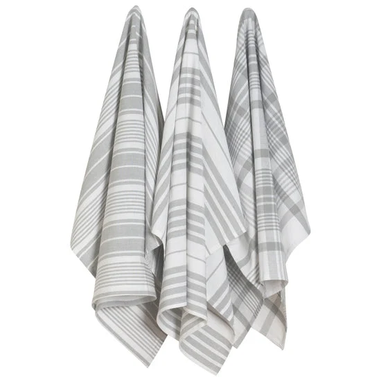 Jumbo London Gray Dishtowels. Set of 3