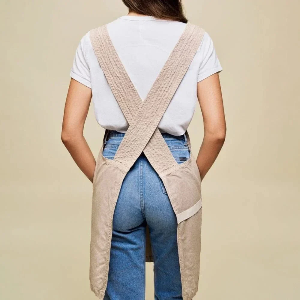 Hedley & Bennett Smock Apron in Oat - Image 2