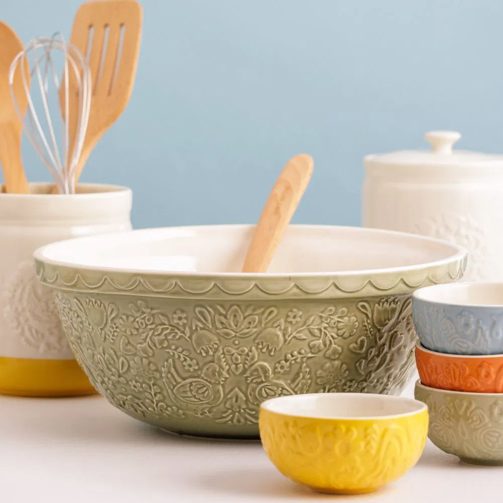 Mason Cash Home To Roost S12 Pale Green Mixing Bowl - Image 3