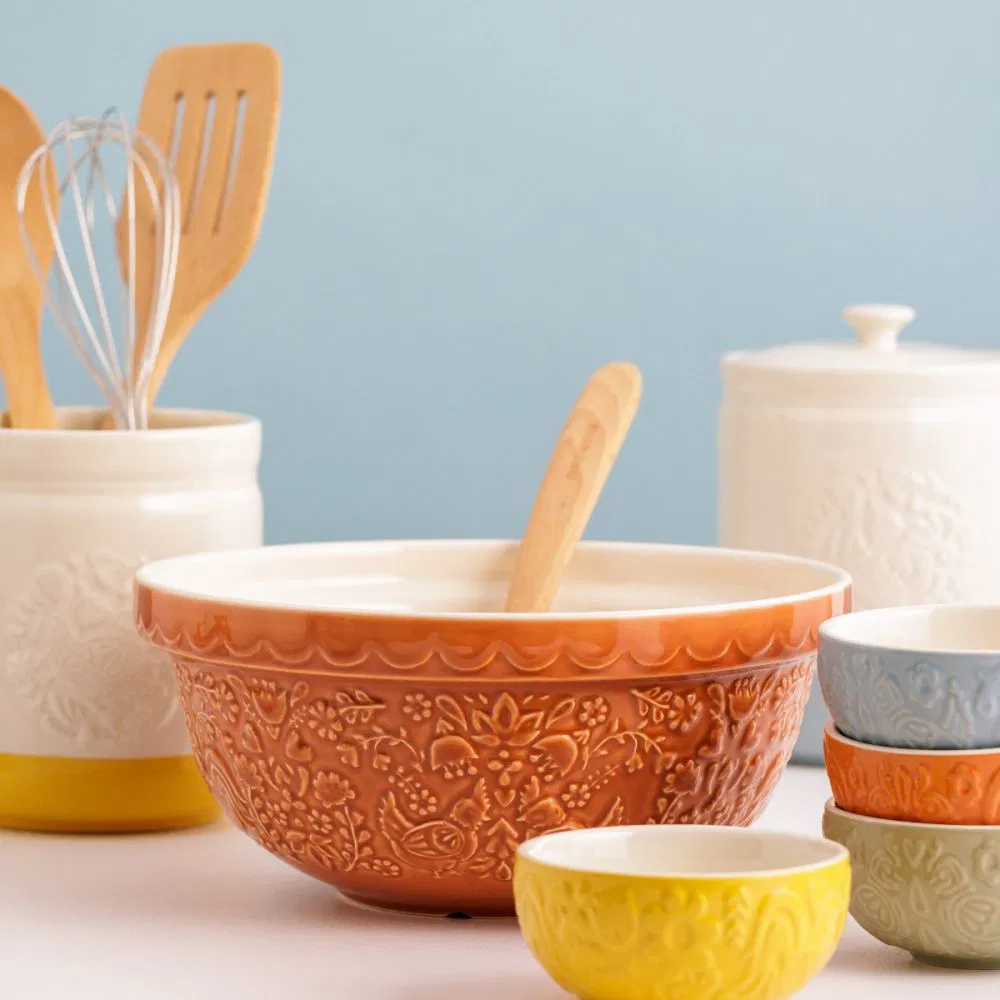Mason Cash Home To Roost S24 Sienna Orange Mixing Bowl - Image 4