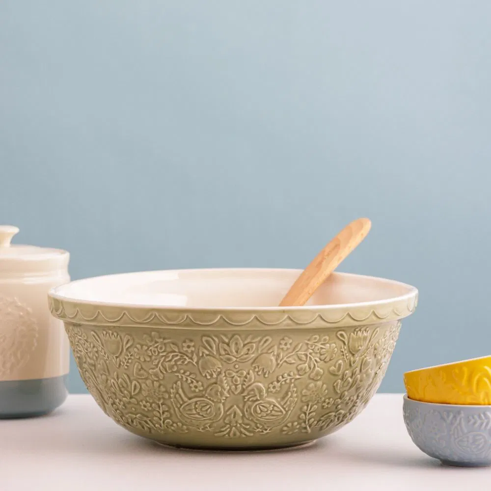 Mason Cash Home To Roost S12 Pale Green Mixing Bowl - Image 2