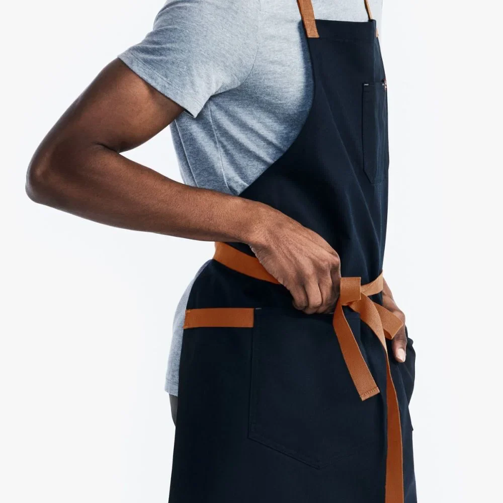 Hedley & Bennett Essential Midnight Cider Blue Apron - Image 4