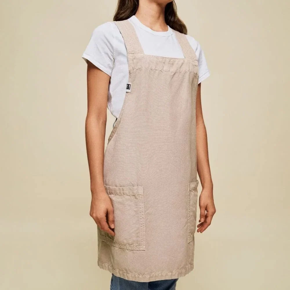 Hedley & Bennett Smock Apron in Oat