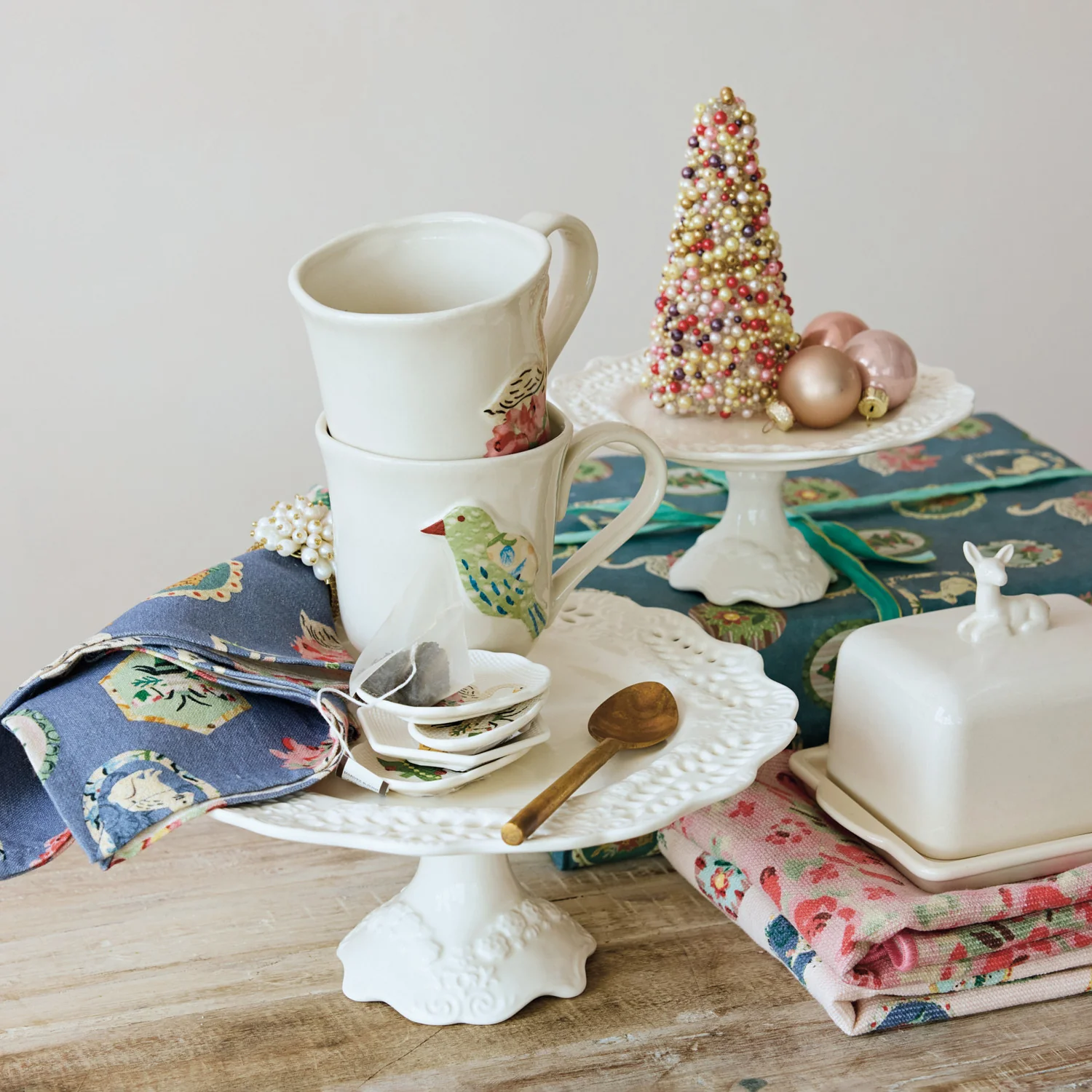 Deer Stoneware Butter Dish - Image 2